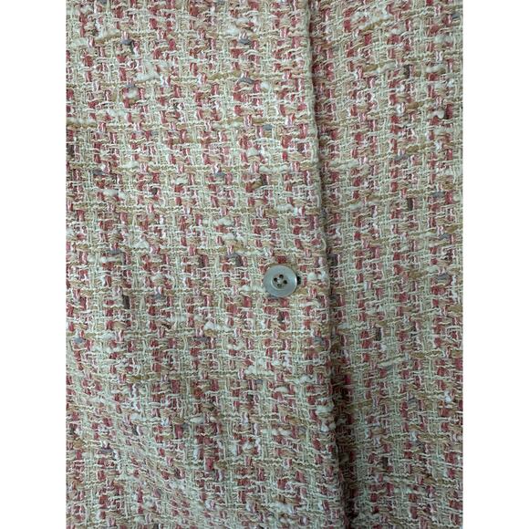 Bernard Zins Blazer Pink Tweed Twee‎ Office Work Career Business Size 4 - Picture 6 of 13